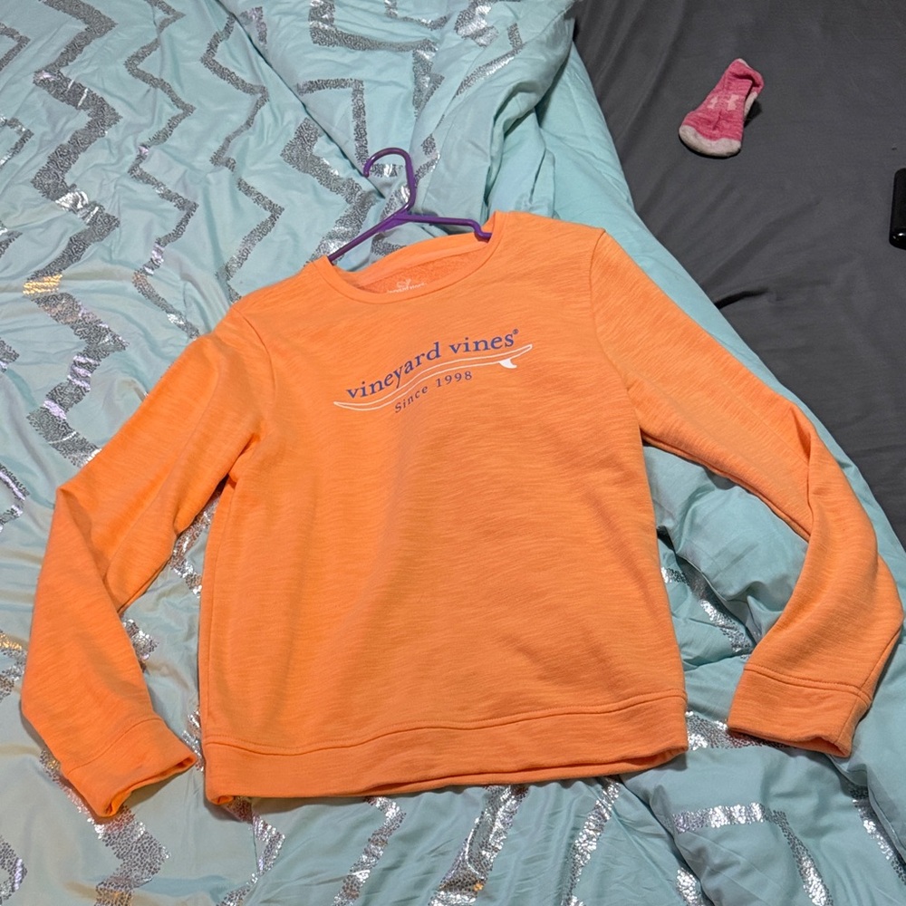 Vineyard Vines Women's Crewneck Sweatshirt in Bright Orange